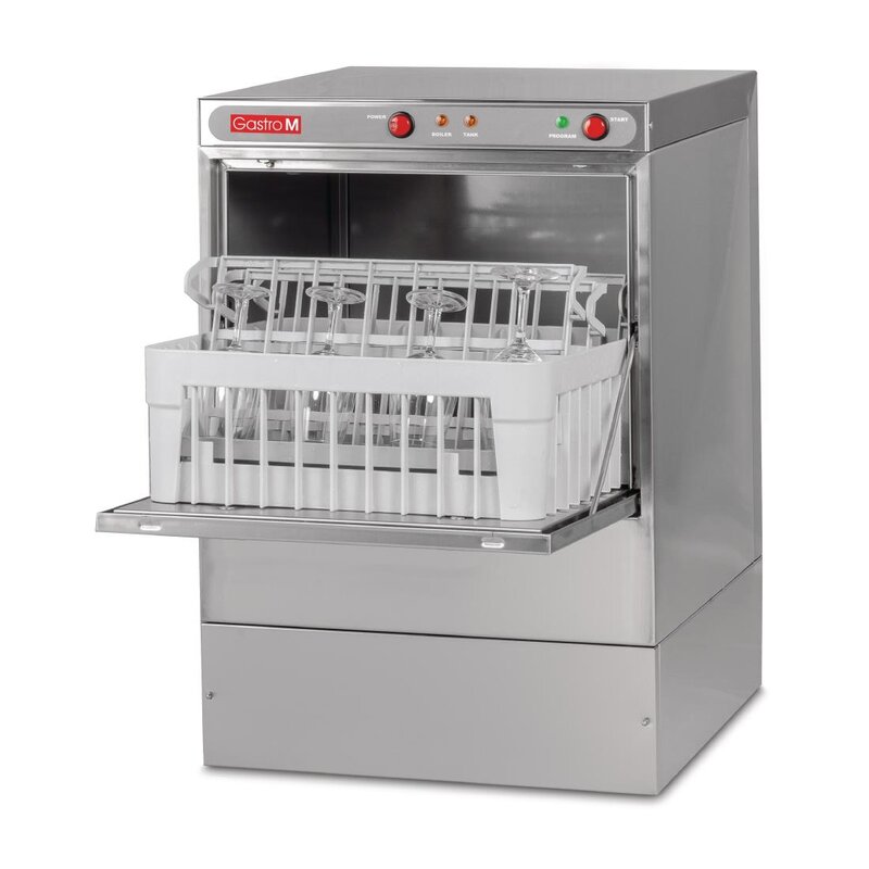 Gastro M Glazenwasser | Mand 400x400mm | 230v | Naglanspomp | 470x510x710(h)mm