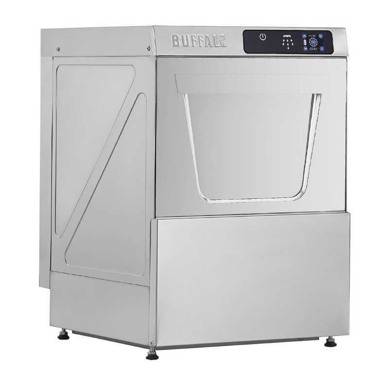 Buffalo Glazenspoelmachine | Mand 350x350 | Zeeppomp | Naglanspomp | 230v | Touchscreen | 425x465x630(h)mm