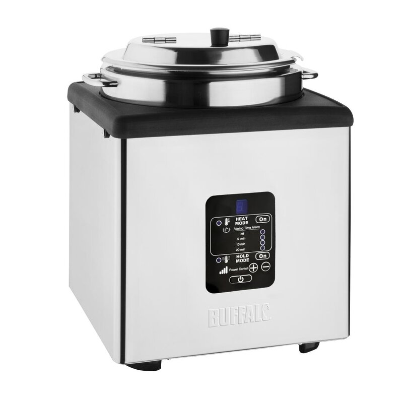 Buffalo Soepketel | Rvs | 9L | 50°c/90°c | Heat &amp; Hold | 1.4kw (230v) | ø312x410(h)mm
