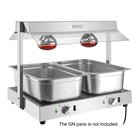 Buffalo Warmhoudunit | 2x 1/1 GN | 35°c/85°c | Onder-/bovenverwarming | 1kw (230v) | 699x501x567(h)mm