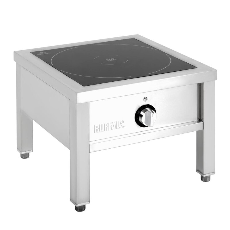Buffalo Inductie Hokker | 1 Kookpunt | 8kw (400v) | 556x582x434(h)mm