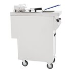 Buffalo Friteuse | Elektrisch | 20l | 60°c/190°c | 12kw (400v) | Aftapkraan | Wielen (geremd) | 394x750x1014(h)mm