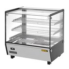 Buffalo Warmhoudvitrine | Zwart/rvs | 30°c/90°c | Statisch | 3 Niveaus | 1.1kw (230v) | 678x568x686(h)mm