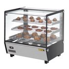 Buffalo Warmhoudvitrine | Zwart/rvs | 30°c/90°c | Statisch | 3 Niveaus | 1.1kw (230v) | 678x568x686(h)mm