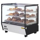 Buffalo Warmhoudvitrine | Zwart/rvs | 30°c/90°c | Statisch | 3 Niveaus | 1.1kw (230v) | 678x568x686(h)mm