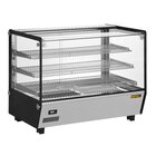 Buffalo Warmhoudvitrine | Zwart/rvs | 30°c/90°c | Statisch | 3 Niveaus | 1.5kw (230v) | 856x568x686(h)mm