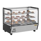 Buffalo Warmhoudvitrine | Zwart/rvs | 30°c/90°c | Statisch | 3 Niveaus | 1.5kw (230v) | 856x568x686(h)mm