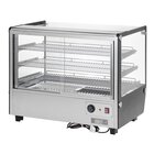 Buffalo Warmhoudvitrine | Zwart/rvs | 30°c/90°c | Statisch | 3 Niveaus | 1.5kw (230v) | 856x568x686(h)mm