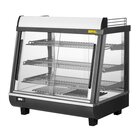 Buffalo Warmhoudvitrine | Grijs/rvs | 30°c/90°c | Statisch | 3 Niveaus | Zelfbediening | 1kw (230v) | 675x484x663(h)mm