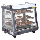 Buffalo Warmhoudvitrine | Grijs/rvs | 30°c/90°c | Statisch | 3 Niveaus | Zelfbediening | 1kw (230v) | 675x484x663(h)mm