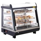 Buffalo Warmhoudvitrine | Grijs/rvs | 30°c/90°c | Statisch | 3 Niveaus | Zelfbediening | 1kw (230v) | 675x484x663(h)mm