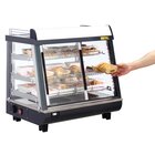 Buffalo Warmhoudvitrine | Grijs/rvs | 30°c/90°c | Statisch | 3 Niveaus | Zelfbediening | 1kw (230v) | 675x484x663(h)mm