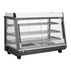 Buffalo Warmhoudvitrine | Grijs/rvs | 30°c/90°c | Statisch | 3 Niveaus | Zelfbediening | 1.1kw (230v) | 915x484x663(h)mm