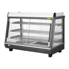Buffalo Warmhoudvitrine | Grijs/rvs | 30°c/90°c | Statisch | 3 Niveaus | Zelfbediening | 1.1kw (230v) | 915x484x663(h)mm