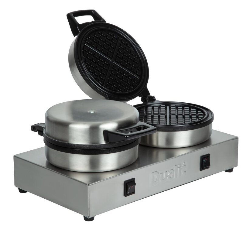 Dualit Wafelijzer Dubbel 74002 | 1,6kw/h | 60 Wafels/h | 400x220x190(h)mm