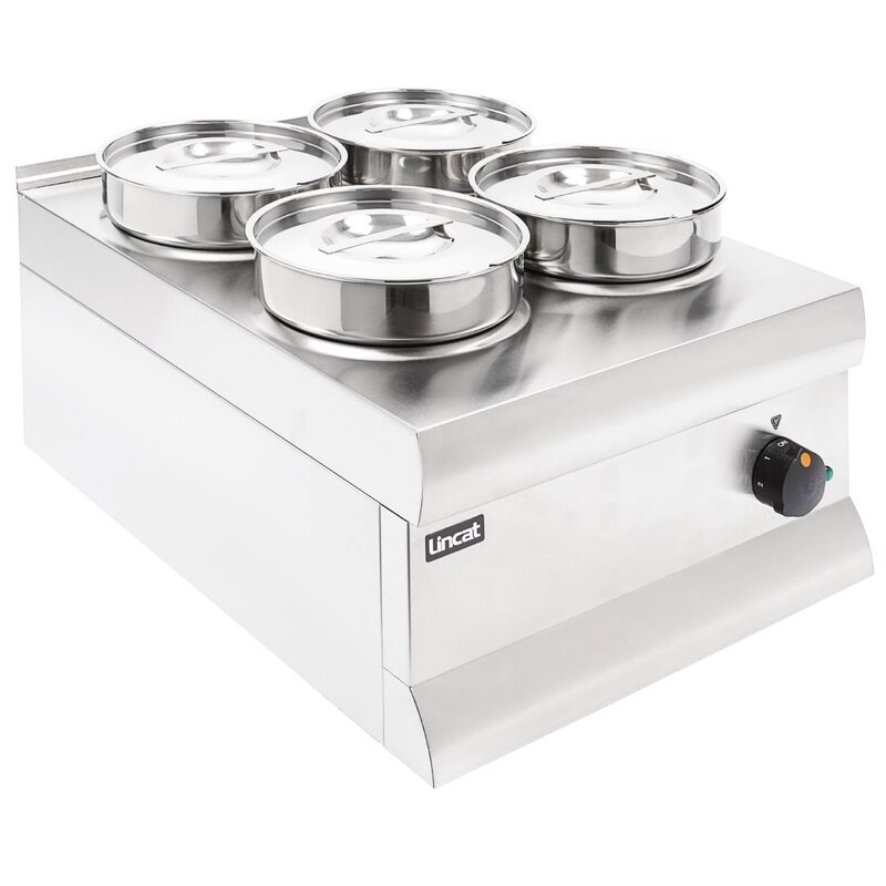 Lincat Bain Marie | 0.75kw | Rvs | Incl. 4x 4,5l Potten | 600x450x325mm