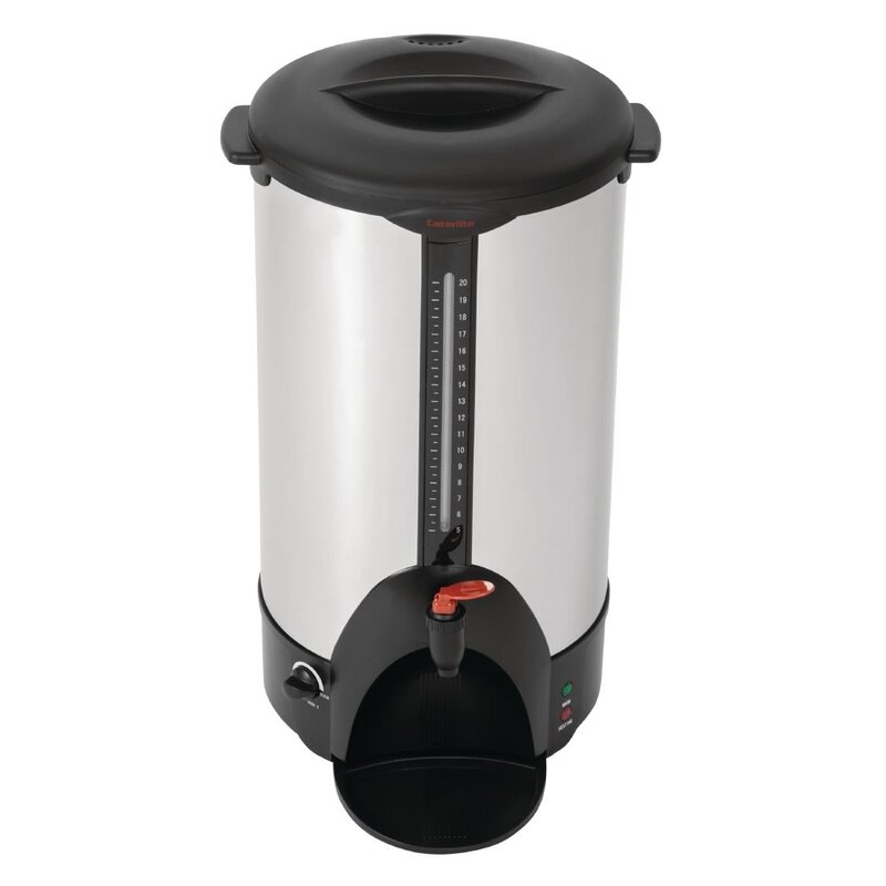 Caterlite Waterkoker | Rvs | 20l | 2.2kw (230v) | Dubbelwandig | ø350x560(h)mm