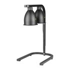 Buffalo Warmhoudbrug | Zwart | 1/1 GN | Verstelbare Hoogte | 2x 250w | 350x430x600/800(h)mm