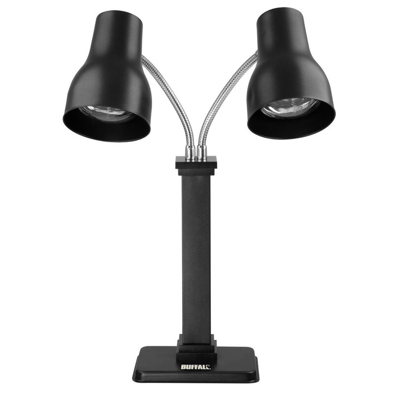 Buffalo Warmhoudlamp | Zwart | Zwenkbaar | 2x 250w | 260x180x670(h)mm