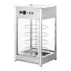 Buffalo Pizza-warmhoudvitrine | Staal | 30°c/90°c | Statisch | 4 Niveaus (roterend) | 0.8kw (230v) | 460x448x785(h)mm