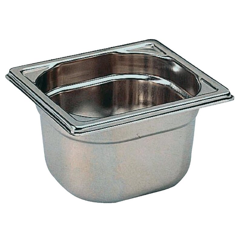 Matfer Bourgeat Gn-bak | Rvs | 1/6 GN | Hoogte 100mm | 176x162x100(h)mm