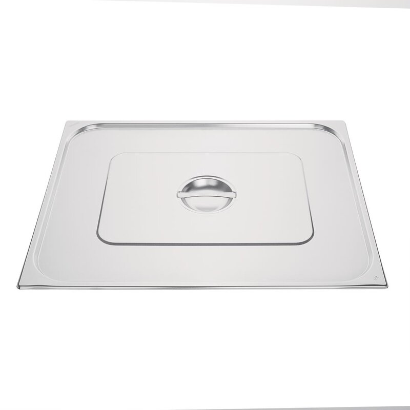 Vogue GN Deksel Rvs Met Handgreep 2/1 | O.a. Voor Gm316, Gm317, K801