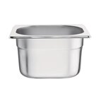 Vogue Gn-bak | Rvs | 1/6 GN | Hoogte 100mm | 176x162x100(h)mm