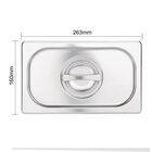 Vogue GN Deksel Rvs Met Handgreep 1/9 | Voor K824, K825 en K826