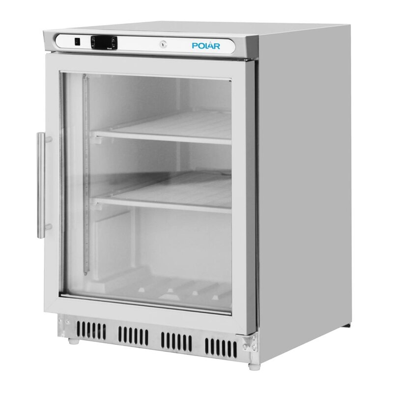 Polar Vrieskast | C-serie | 129l | Rvs | -18°c/-22°c | Statisch | Wielen | 600x585x855(h)mm