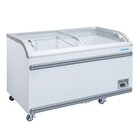 Polar Supermarkt Vrieskist | G-serie | 500l | Wit | -18°c/-22°c | Statisch | Schuifdeksels | Wielen | 1424x758x780(h)mm