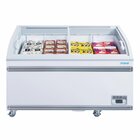 Polar Supermarkt Vrieskist | G-serie | 500l | Wit | -18°c/-22°c | Statisch | Schuifdeksels | Wielen | 1424x758x780(h)mm