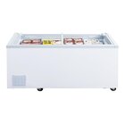 Polar Supermarkt Vrieskist | G-serie | 700l | Wit | -18°c/-22°c | Statisch | Schuifdeksels | Wielen | 2004x758x780(h)mm