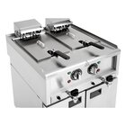 Buffalo 600 Serie Vrijstaande Elektrische Friteuse Met Dubbele Tank 2X 8ltr