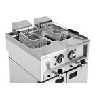 Buffalo 600 Serie Vrijstaande Elektrische Friteuse Met Dubbele Tank 2X 8ltr