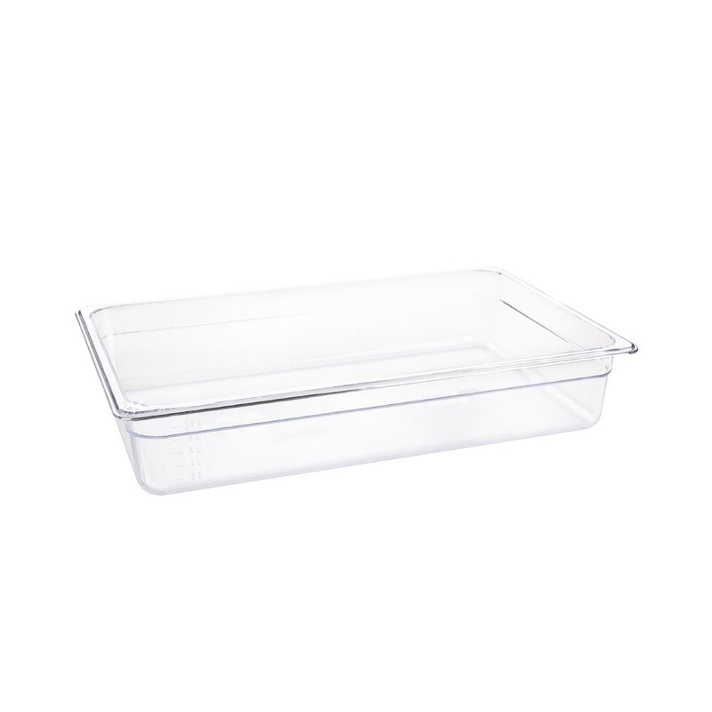 Vogue GN Bak Polycarbonaat 1/1 - 13,12l | 530x325mm