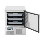 Polar Viskoelkast | U-serie | 140l | Rvs | -4°c/+4°c | Geforceerd | Incl. 3 Visbakken | 680x700x850(h)mm