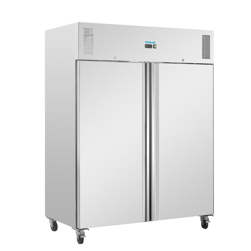 Polar Vrieskast | U-serie | 1300l (2/1 Gn) | Rvs | -18°c/-22°c | Geforceerd | Wielen (geremd) | 1420x875x2090(h)mm