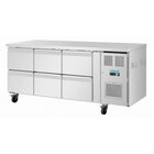 Polar U-series Gastronorm Koelwerkbank Met Zes Laden