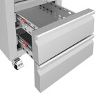 Polar Koelkast | G-serie | 292l (1/1 Gn) | Rvs | +2°c/+8°c | Geforceerd | Wielen (geremd) | 484x745x2100(h)mm