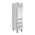 Polar Koelkast | G-serie | 292l (1/1 Gn) | Rvs | +2°c/+8°c | Geforceerd | Wielen (geremd) | 484x745x2100(h)mm