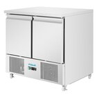 Polar Koelwerkbank | U-serie | Energiezuinig | 257l | 2 Deuren (1/1 Gn) | +2°c/+8°c | Geforceerd | Wielen (geremd) | 903x700x870(h)mm