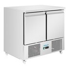 Polar Koelwerkbank | U-serie | Energiezuinig | 257l | 2 Deuren (1/1 Gn) | +2°c/+8°c | Geforceerd | Wielen (geremd) | 903x700x870(h)mm