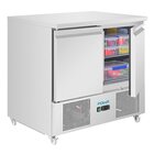 Polar Koelwerkbank | U-serie | Energiezuinig | 257l | 2 Deuren (1/1 Gn) | +2°c/+8°c | Geforceerd | Wielen (geremd) | 903x700x870(h)mm