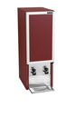 Tefcold Wijndispenser | Rood | 2x 20l | +3°c/+9°c | Statisch | 392x595x1120(h)mm