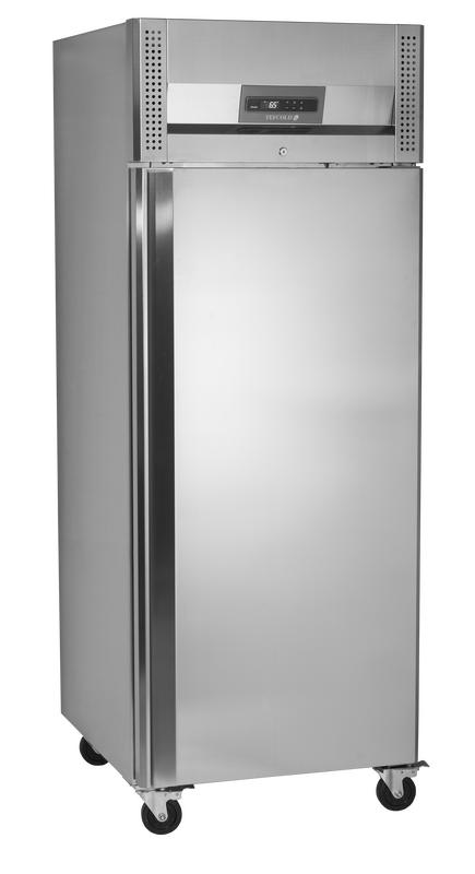 Tefcold Viskoelkast | 560l | Rvs | -6°c/+8°c | Statisch | Incl. 7 Visbakken | Wielen (geremd) | 680x810x2010(h)mm