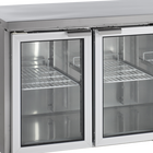 Tefcold Koelwerkbank | 553l | 4 Glasdeuren (1/1 Gn) | +2°c/+10°c | Geforceerd | 0.3kw | Werkblad Afneembaar | 2230x700x880(h)mm
