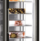 Framec Vriesvitrine | 470l | Zwart | -22°c/+5°c | Geventileerd | 6 Schappen | 668x773x2000(h)mm