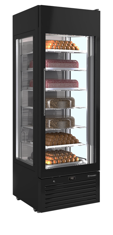 Framec Vriesvitrine | 470l | Zwart | -15°c/-22°c | Statisch | 6 Schappen | 668x773x2000(h)mm