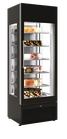 Framec Gebaksvitrine | Venere | Zwart | -2°c/+10°c | Statisch | 6 Niveaus | Wielen | 668x773x2000(h)mm
