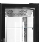 Tefcold Vriesvitrine | Upd | 364l | Zwart | -18°c/-22°c | Geforceerd | 6 Niveaus | Wielen (geremd) | 650x650x1950(h)mm